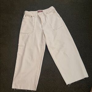 Lucky Brand White Ankle Jeans